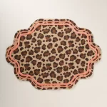 Madeline Leopard Patterned Placemat Set Of 2
