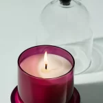 Bat Icon Cloche Pumpkin Oud Glass Candle