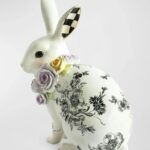 Tall Butterfly Toile Rabbit