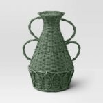 Coastal Small Rattan Vase