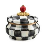 Courtly Check Squashed Pot