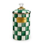 Emerald Check Large Canister