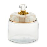 Mocha Check Small Kitchen Canister