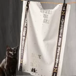 Bistro Tile Trick-or-Treat Dish Towel