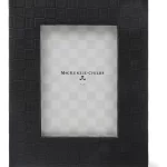 Black Faux Leather Frame