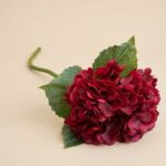 Hortensias Borgoña Set 4