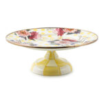Wildflowers Yellow Medium Pedestal Platter